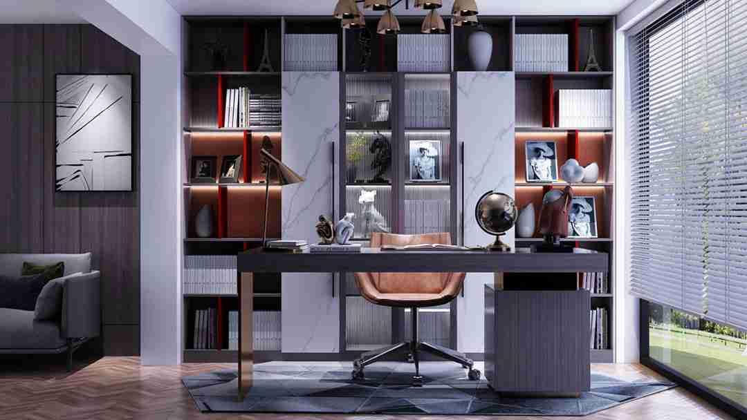 极简风格-书房