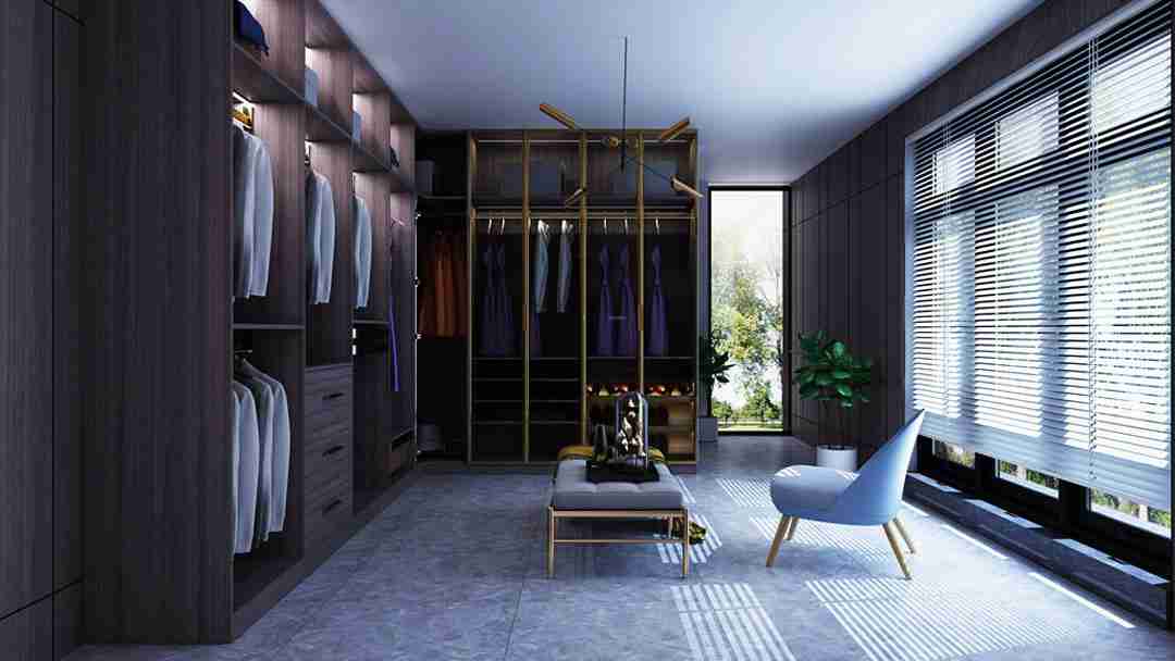 极简风格-衣帽间